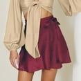 thumbnail image 1 of Women's High Waist Wrap Skirt with Tie Waistband Flowy Summer Beach Skirt Casual A-Line Skirt for Outing, 1 of 3