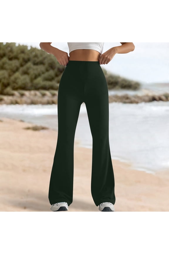 Women's High Waist Yoga Pants,Comfortable Workout Leggings for Exercise and Fitness,Stretchable Tummy Control Activewear,Solid Color Yoga Trousers for Women,Athletic Pants for Daily Wear and Training