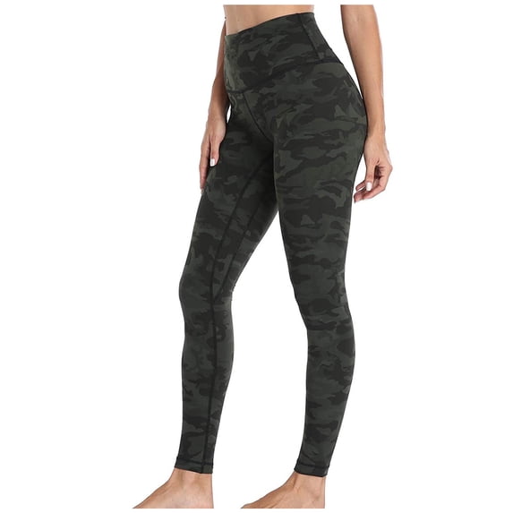 Women's High Waist Yoga Pants Lightweight Workout Running Tights Capri 4-Way Stretch Leggings