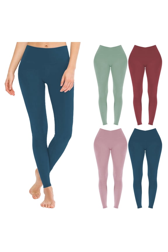 Women's High Waist Yoga Pants Quick Dry Peach Shaping Fitness Training Wear