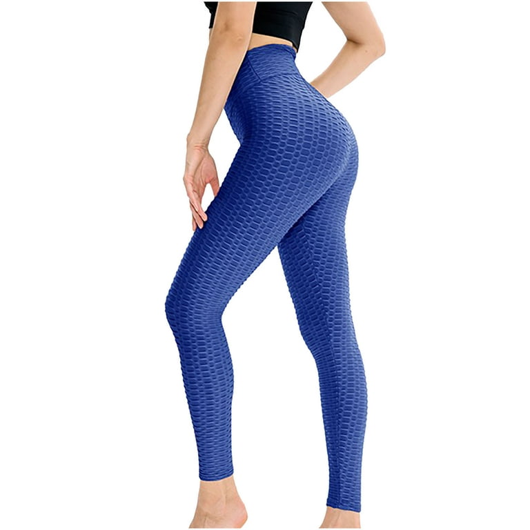 Women's High Waist Yoga Pants Tie Dye Workout Leggings - Tummy Control  Anti-Cellulite Ruched Butt Lift Textured Tights