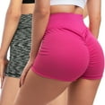 thumbnail image 1 of Women's High Waist Yoga Shorts Butt Scrunch Booty Spandex Gym Workout Shorts Active Short Leggings, 1 of 5