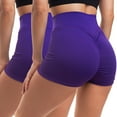 thumbnail image 1 of Women's High Waist Yoga Shorts Butt Scrunch Booty Spandex Gym Workout Shorts Active Short Leggings, 1 of 5