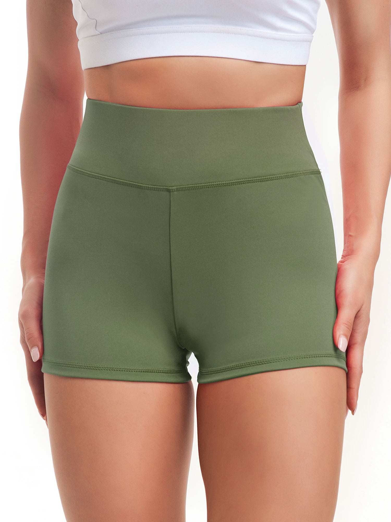 CELER Womens Workout Shorts Seamless Scrunch Butt Gym Shorts High Waisted  Yoga Athletic Booty Shorts, 01 Army Green XS at  Women's Clothing  store