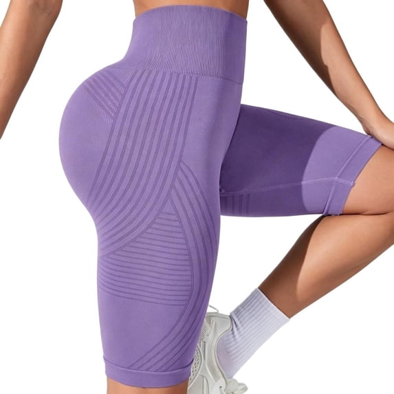 Women’s High Waist leggings, Seamless Compression Tummy Control Workout Yoga Shorts with Butt Lifting Contour Design