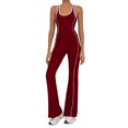 thumbnail image 1 of Women's High Waisted Activewear Jumpsuit - Stretchy Gym/Running/Yoga Romper for Athletic & Casual Wear, 1 of 8