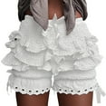 thumbnail image 1 of Women's High Waisted Baggy Shorts Layered Cake Stacked Girls Sexy Fashion Summer Casual Beach Shorts S-L, 1 of 5