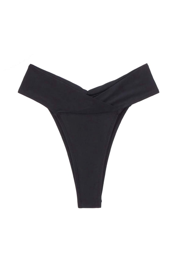 Women's High Waisted Bikini Bottom - Quick Dry V Cut Cheeky Rave Bottoms Tummy Control Seamless Full Coverage Swim Shorts 2026 Summer Vacation for Beach, Swimming Pool