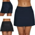thumbnail image 1 of Women's High Waisted Bikini Bottom Skirt Tummy Control Swimwear A Line Swimsuits, 1 of 7