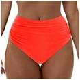 thumbnail image 1 of Women's High Waisted Bikini Bottom Tummy Control Full Coverage Ruched Bathing Suit Swimsuit Tankini Swim Shorts, 1 of 9