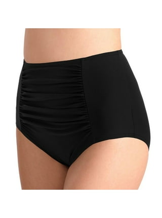 Swimming Pants for Girls Women's Black High Waisted Bikini Bottoms