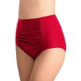 thumbnail image 1 of Women's High Waisted Bikini Bottoms Tummy Control Swimsuit Bottoms Ruched Full Coverage Swim Bottom High Rise, 1 of 1