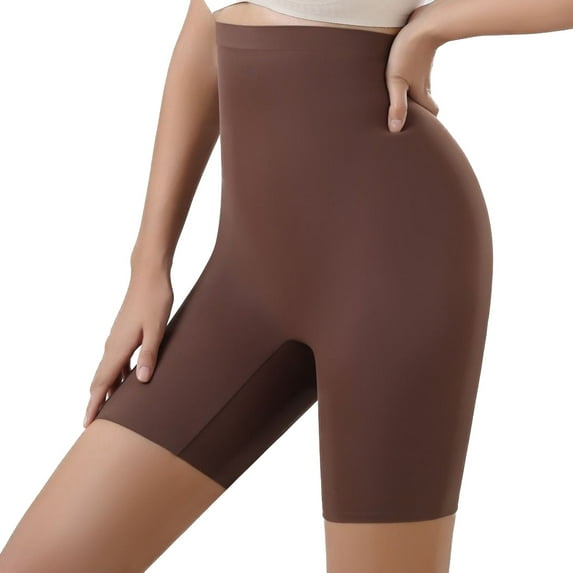 Women's High Waisted Body Shaper Shorts Tight Stretch Shapewear Panties Underwear Firm Compression Tummy Control Butt Lifting Thigh Slimmer Back Smoother Coffee X-Large
