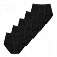thumbnail image 1 of Women’s 5‑Pack High Waisted Briefs, Full Coverage Stretch Breathable Everyday Comfort, 1 of 8