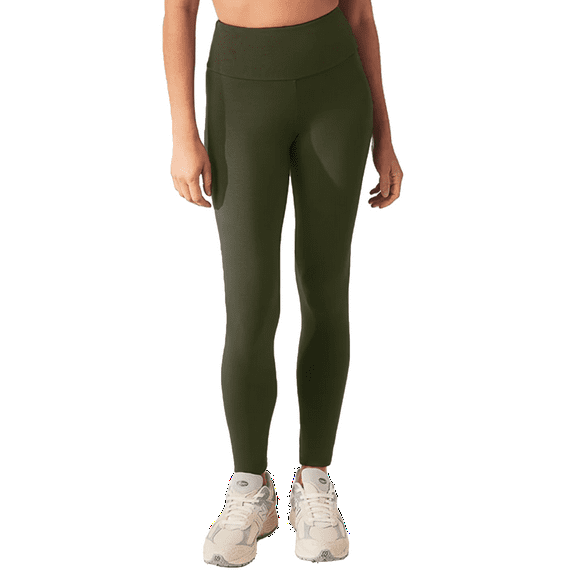 Women's High Waisted Candy Color Leggings - Buttery Smooth & Soft Yoga, Olive Green, Large/X-Large