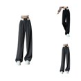 thumbnail image 1 of Women's High Waisted Casual Pants Flowy Loose Wide Leg Trousers Comfortable Stretchy Soft Fabric for Daily Wear and Outdoor Activities, 1 of 8