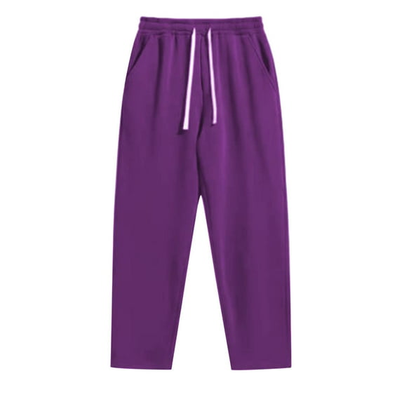 Women's High Waisted Casual Pants Solid Color Wide Leg Loose Fit Comfortable Trousers With Pockets For Daily Wear Spring Autumn Winter