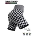 thumbnail image 1 of YONGXIABF Women's High Waisted Chessboard Print Seamless Yoga Shorts, Shaping Workout Shorts for Yoga Fitness Skateboarding Cycling.black.L, 1 of 6