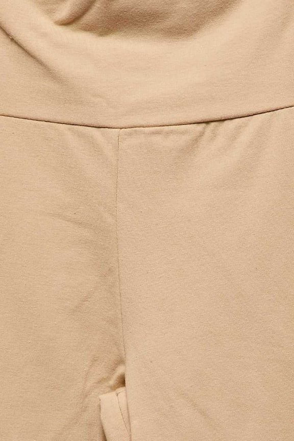 Women's High Waisted Cotton Leggings, Desert S