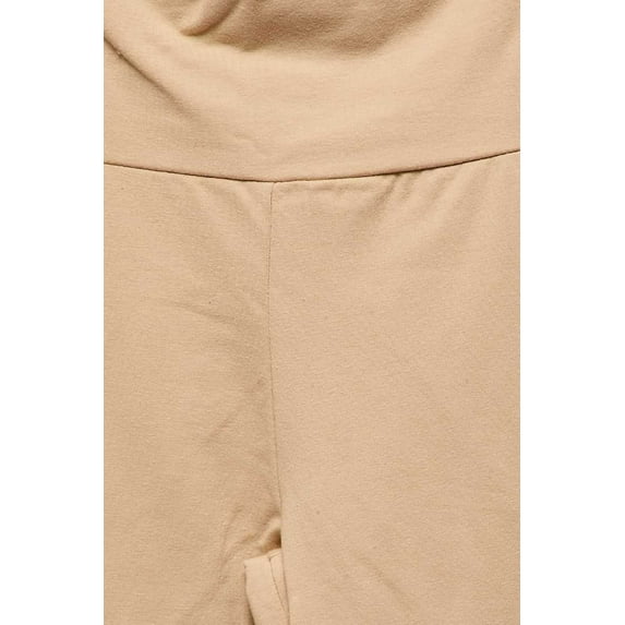 Women's High Waisted Cotton Leggings, Desert S