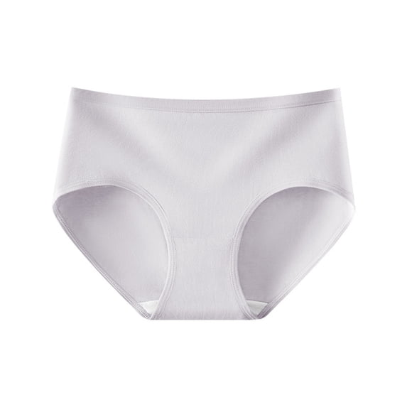 Women's High Waisted Cotton Underwear Women's Underwear Pack Gray M