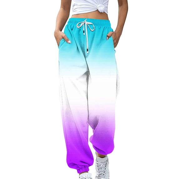 Women's High Waisted Drawstring Sweatpants Joggers Lounge Pants, Loose Fit Casual Elastic Waistband Soft Comfy Fleece, Solid Color Matching Set Pants for Women Home Loungewear Travel Essentials
