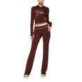 thumbnail image 1 of Women’s High-Waisted Fashion Two-Piece Set, Casual Long Pants and Top Outfit, Comfortable Stylish Daily Wear Suit, Trendy Matching Set for Work, Travel & Everyday, 1 of 2