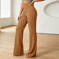 thumbnail image 1 of Women's High Waisted Flare Pants Slim Fit Bell Bottom Dress Pants Flattering Elegant Work Office Business Casual Trousers Stretchy Yoga Slacks Long Bottoms, 1 of 6