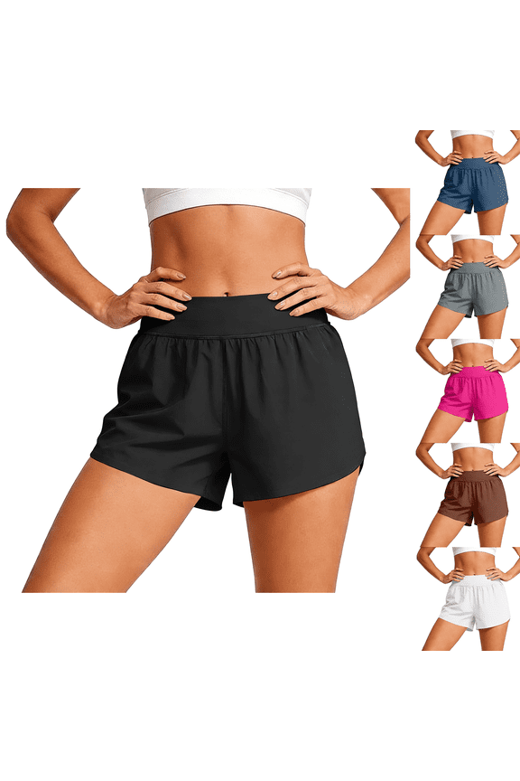 Women's High Waisted Flowy Shorts with Wide Leg Design and Soft Stretch Fabric Featuring Tummy Control Fit for Yoga Classes Pilates Studio Lounge Wear Gray XL