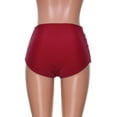 thumbnail image 1 of Women's High Waisted Full Coverage Bikini Bottom Ruched Bathing Suit Bottoms for Women Tummy Control Swim Bottoms Red M, 1 of 4