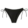 thumbnail image 1 of Women's High Waisted Full Coverage Cheeky Bikini Bottoms Tummy Control Adjustable Drawstring Swim Bottoms Women String Tie Side Bikini Bottoms Moderate Coverage Swimsuit Bottom Waist Bathing Suit, 1 of 7