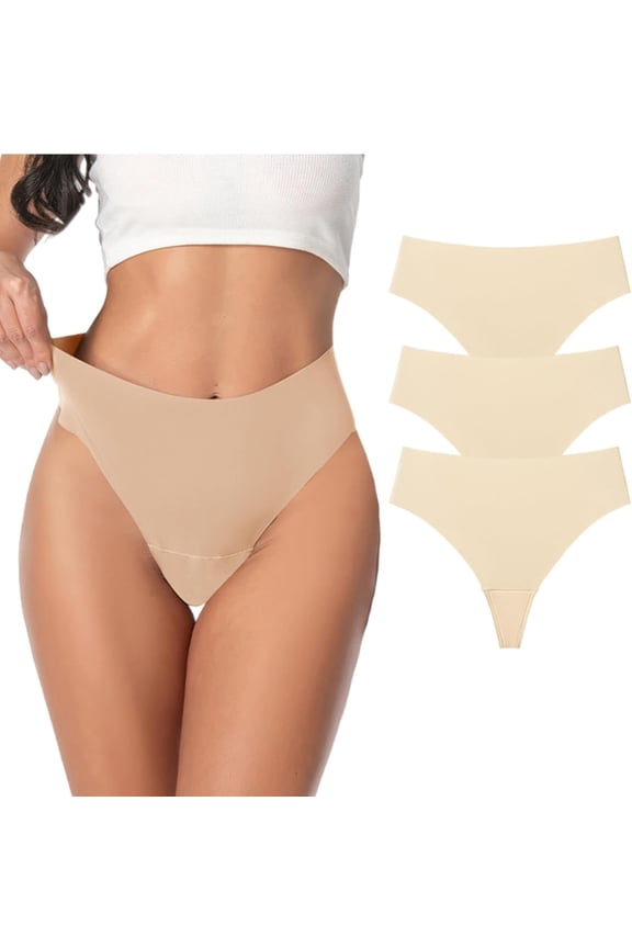 Women's High Waisted Invisible Seamless Panties,Sports Yoga Camel Toe Anti-Shine Panties,Hidden Feminine Line,Fitness Panties