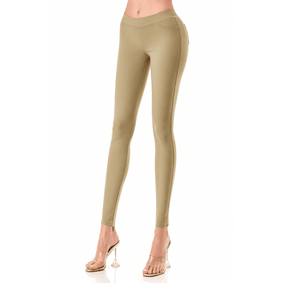 Women's High Waisted Jeggings Pull On Stretch Skinny Pants Size S - 3XL 29" Inseam