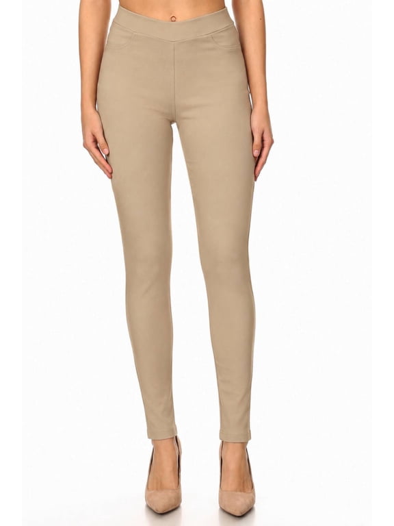 Women's High Waisted Jeggings Pull On Stretch Skinny Pants Size S - 3XL 29" Inseam