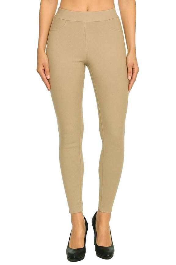 Women's High Waisted Jeggings Pull On Stretch Skinny Pants Size S - 3XL 29" Inseam