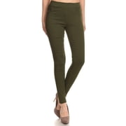 Women's High Waisted Jeggings Pull On Stretch Skinny Pants Size S - 3XL 29" Inseam