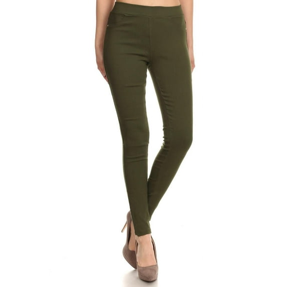 Women's High Waisted Jeggings Pull On Stretch Skinny Pants Size S - 3XL 29" Inseam