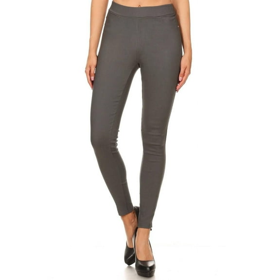 Women's High Waisted Jeggings Pull On Stretch Skinny Pants Size S - 3XL 29" Inseam