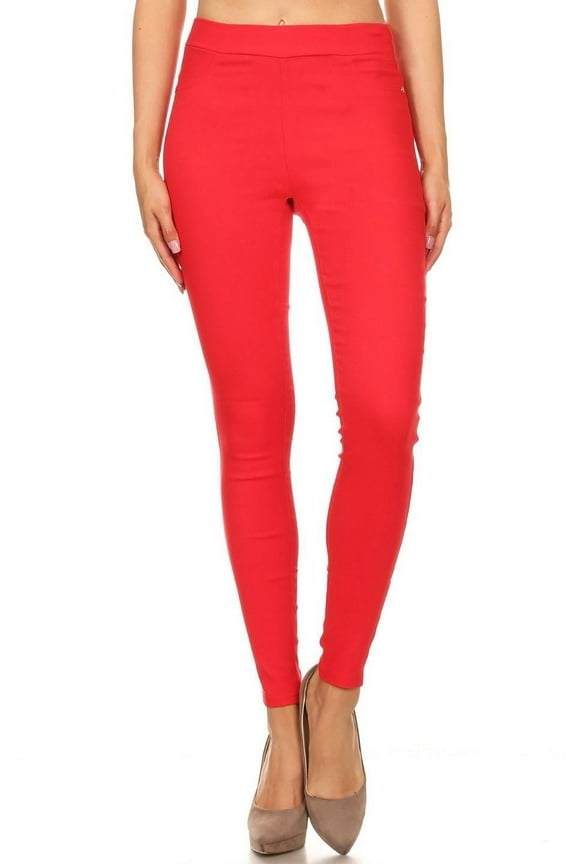 Women's High Waisted Jeggings Pull On Stretch Skinny Pants Size S - 3XL 29" Inseam