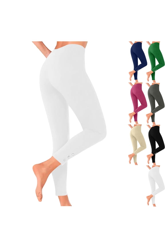 Women's High Waisted Leggings Creamy Soft Fitness Yoga Pants High Waisted Leggings Seamless Fitness Pants for Work & Leisure