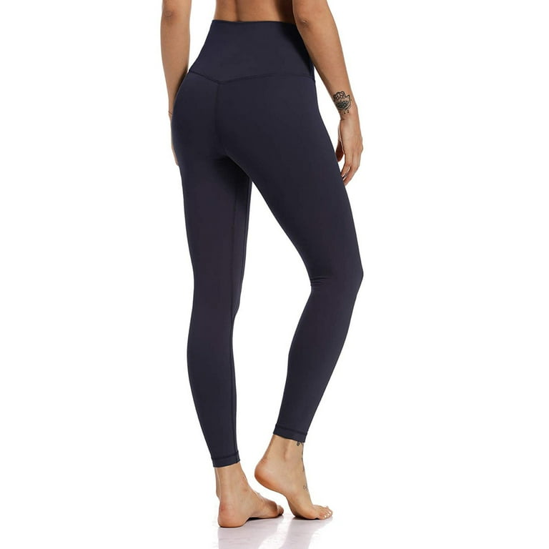 Women's High Waisted Leggings Full-Length Yoga Soft Tummy Control Scrunch  Butt Seamless Pants for Workout