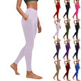 thumbnail image 1 of Women's High Waisted Leggings Tummy Control Booty Lifting Yoga Pants with Pockets Stretch Workout Running Gym Leggings, 1 of 5