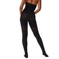 thumbnail image 1 of Women's High Waisted Luxe Leg Tights, Very Black, A, 1 of 3