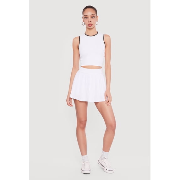 Women's High Waisted Mini Pleated Tennis Skirt