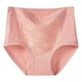 thumbnail image 1 of Women's High Waisted Plus Size Underwear Tummy Control Cotton Female Panties Lace Soft Stretch Full Coverage Ladies Briefs, 1 of 6