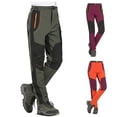 thumbnail image 1 of Women's High Waisted Pocket Fleece Sports Pants Trousers Joggers Elastic Waistband Stretchy Quick Drying Soft Casual Lounge Hiking Travel Athletic Workout Commuting Essentials for Women, 1 of 9