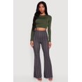 thumbnail image 1 of Women's High Waisted Printed Pattern Flared Leggings, 1 of 4