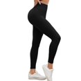 thumbnail image 1 of Women's Ribbed High Waisted Leggings Seamless Stretch Yoga Workout Pants, 1 of 4