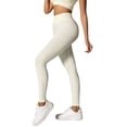thumbnail image 1 of Women's High Waisted Ribbed Seamless Yoga Leggings Tummy Control Workout Pants, 1 of 9