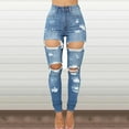 thumbnail image 1 of Women's High Waisted Ripped Jeans For Women Lift Distressed Stretch Juniors Skinny Jeans, 1 of 7
